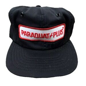 Vintage Farming Trucker Hat Cap Snapback Black USA Seed Crop Farm‎ 1980s 90s G